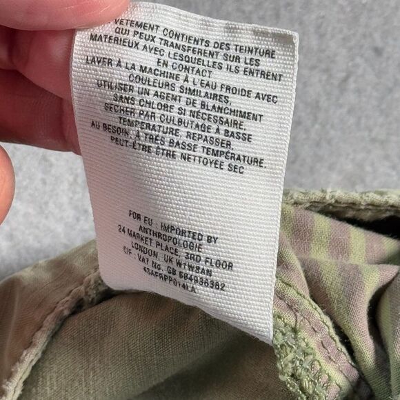 Anthropologie Hei Hei Cargo Pants Womens‎ 28 Yellow Green Slim Straight Set Of 2 - Picture 15 of 16